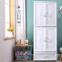 Thickened double door childrens wardrobe storage cabinet Plastic simple drawer baby clothing toy finishing locker