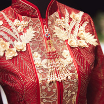 Suzhu2021 new Xiuhe dress bride toast Chinese wedding dress wedding dress vintage wedding dress out of the cabinet