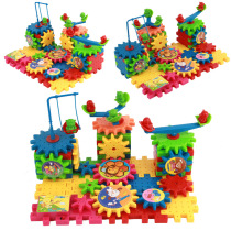 Childrens Enlightenment puzzle Electric building blocks 81 pieces of toys plastic combined with hands-on brain intelligence development