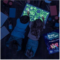 Draw With Light Fun fluorescent painting board childrens luminous magic graffiti writing board night Board