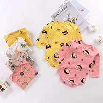 2022 baby conjoined clothes bag fart khae newborn clothes for spring autumn new baby long sleeve pure cotton reptile