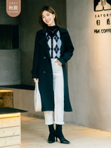 Seven quantity one cut small new autumn clothes a variety of high matching temperament English style Joker trench coat coat female