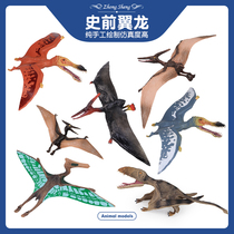 Simulation Pterodactyl wind god Pterodactyl animal dinosaur model Pterodactyl toothless toy childrens gift model for boys and girls