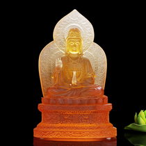 Putuo Mountain Nanhai Guanyin Bodhisattva glazed Buddha statue home enshrined Guanyin statue town to keep safe feng shui ornaments