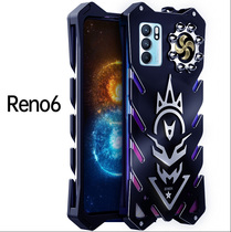 oppo reno6pro phone case new ace metal frame reno10x zoom reno2 3 4 heat dissipation all-inclusive anti-drop personality creative 4se Protective case r
