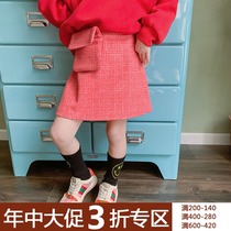(In the middle of the year the warehouse is not replaced) Girls cloth skirt autumn and winter childrens dress
