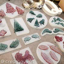 Mirror Handcrafted Silicone Mold Christmas Tree Unicorn Angel Wings Wing Cross Butterfly Knot Cloud
