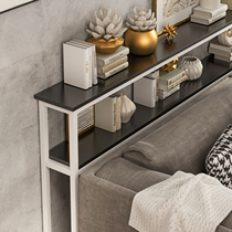 Living room sofa rear shelf long strip against the wall bedside multi-layer bed head gap bed tail storage light luxury ultra-narrow shelf