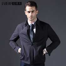 Labov Jacket Mens Middle-aged business Leisure Easy to play in blouses with long spring bronzed mens Jacks
