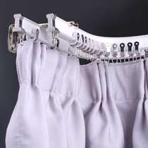 i aluminum alloy curved rail f curtain rail wheel U-shaped silent bay window curved slide rail top mounted single and double curtain rail window guide