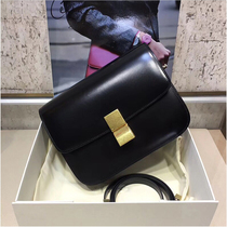 Haute couture version good leather tofu bag hand rubbing classic box all-match small square bag shoulder messenger stewardess bag