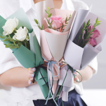 Mothers Day Flower Paper thickening Material Waterproof Little Double-colored Flower Bouquet Pure Double-bread Packaging Paper