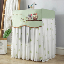 Lace Print Drum Washing Machine Hood Sunscreen Little Fresh Haier Small Swanky washing machine dust cover Gaibu