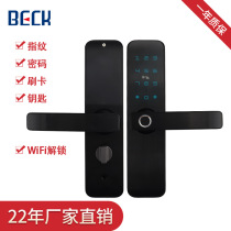 Beck manufacturer fingerprint code lock home security door smart door lock wifi apartment hotel brush card lock foreign trade