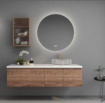 Customized Italian-style light luxury slate integrated bathroom cabinet combination modern minimalist bathroom hand wash basin washbasin