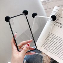 Cute couple for iphone11 Apple x phone case 8plus transparent xs max Japanese and Korean Apple 12 shell creative simple xr all-inclusive 7plus anti-drop women 11m