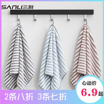 Sanli coral fleece towel thickened strong water absorption does not lose hair microfiber dry hair towel Adult soft face towel
