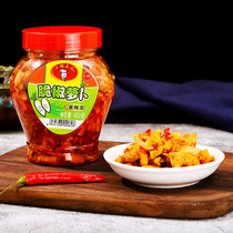Xiao Xu Guagua Hunan spicy radish dried carrot homemade farm dry goods under the meal Pickles crispy pepper radish 450g