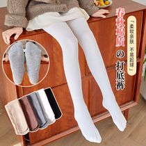 Girl White Dance Socks Spring Autumn Season Mid Thick Children Professional Test Class Dancing With Pants Socks Baby Beating Bottom Socks Pants