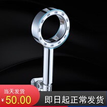 Hollowed-out shower nozzle giant handheld booster shower head suit handheld nozzle hose wall seat water saving lotus head
