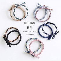(1-20 roots) Korean version of Xiaoqing New school student Jane Yoza hair rubber rib horse tail head decorated as a human hair ring rope