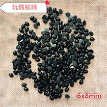 Small Pig Pants Buckle Buttoned Subhouse Doll Accessories Eye Handmade Hair Line Doll Semicircle Flat Bottom Sticky Black Bean Punch Drill