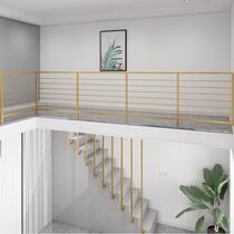 Simple modern stair handrail indoor partition protective railing Nordic wrought iron home loft fence