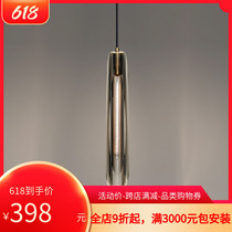 Postmodern full copper light and luxurious crystal chandelier Bedrooms Bedside Dining Room headroom Terrace Style Individuality Little Chandelier