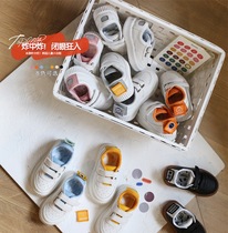 Classic good wear board shoes boys and girls Joker small white shoes children Korean version of Velcro sneakers non-slip toddler