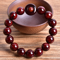 Indian small leaf red sandalwood old material Venus from time to time to run safe body 12mm Beed hand string bracelet play