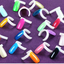 Nail tools Color card ring Nail set Nail polish glue color plate display model nail piece 50 pieces a pack