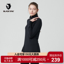 BLACKYAK cloth for yake autumn winter long sleeve stand T-shirt woman with long stretch of elastic warm blouse FCW512