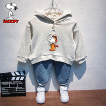History Nu Bio Boy clothing boy necropolis 2022 children Chauded foreign air long sleeves hooded sweatshirt for childrens spring and spring