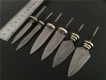 Tea knife incense knife tea Cone tea needle tea sword Damascus steel blade manual DIY tea ceremony accessories direct sale