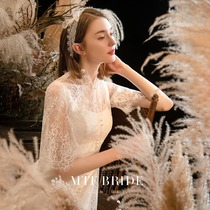 Mantingfang small dress 2021 new style (small leisurely tour)feminine temperament skirt simple and lightweight French light wedding dress everyday