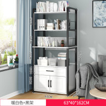 Flower stand living room modern light luxury library bookshelf Net red bookshelf tea cup shelf tea set storage frame