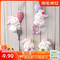 Light wall switch decorative stickers childrens room cute rabbit creative three-dimensional socket protective cover double switch stickers wall stickers