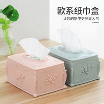 Creative European home living room simple storage box tissue paper box drawing paper napkin coffee table desktop Nordic tissue box