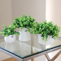 wo emulation flower suit fake flower fake grass green leafy plant trifoliage flower art home decoration potted bonsai