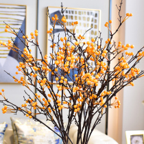 Emulated floral fake flower emulated berries fruit living room decoration flower bouquet vase flower arrangement floor flower home swing piece