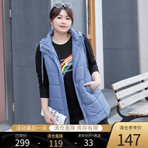 (Clearance 180 yuan) Large size womens winter clothing woolen hooded fat sister winter clothing warm cotton coat