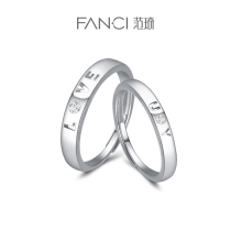 Fanci Fanqi silver jewelry Love Confession Couples against the 925 silver gift of men and women