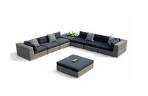 European outdoor sofa villa high-grade furniture swimming pool furniture beach sofa Leisure outdoor rattan sofa