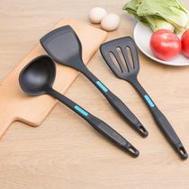 Japanese silicone spatula high temperature resistant non-stick pan special stir Stir-Frying Pan household kitchen three-piece set single soup spoon
