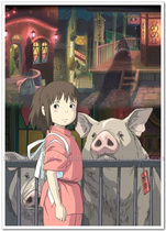Spirited Away Animation Film Poster Art Film Decorative Painting Original Authorized Hayao Miyazaki
