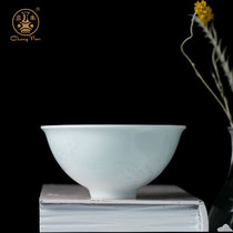Changnan Yingqing carved tableware Jingdezhen household ceramic bowl dish set Rice bowl dish plate Microwave bowl Chinese style