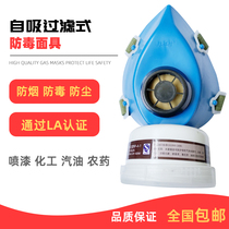 Anti-gas mask dust mask filter type anti-smoke mask spray paint formaldehyde pesticide anti-industrial dust mask