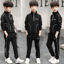 Boy Sweatshirt Spring Autumn Suit Spring Dress 2022 New 6 CUHK Tong Thickened 7 Two sets 10 Childrens clothing 12 years old