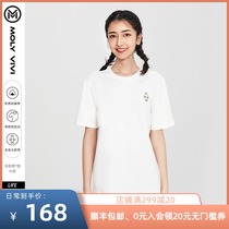 Magic VIVI MOLYVIVI POLAR bear boyfriend style T-shirt summer round neck loose bottoming shirt womens trend short-sleeved