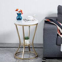 Nordic living room sofa side a few modern round marble bedroom bedside tables small table mini balcony small coffee table
